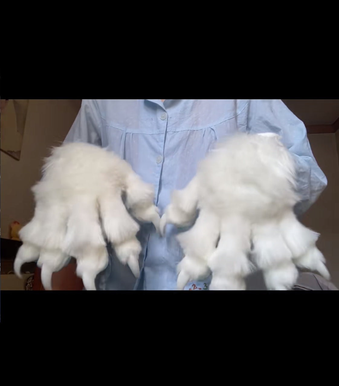 Furry Fleece paws Handcrafte fursuit nais pad fursuit  customizable