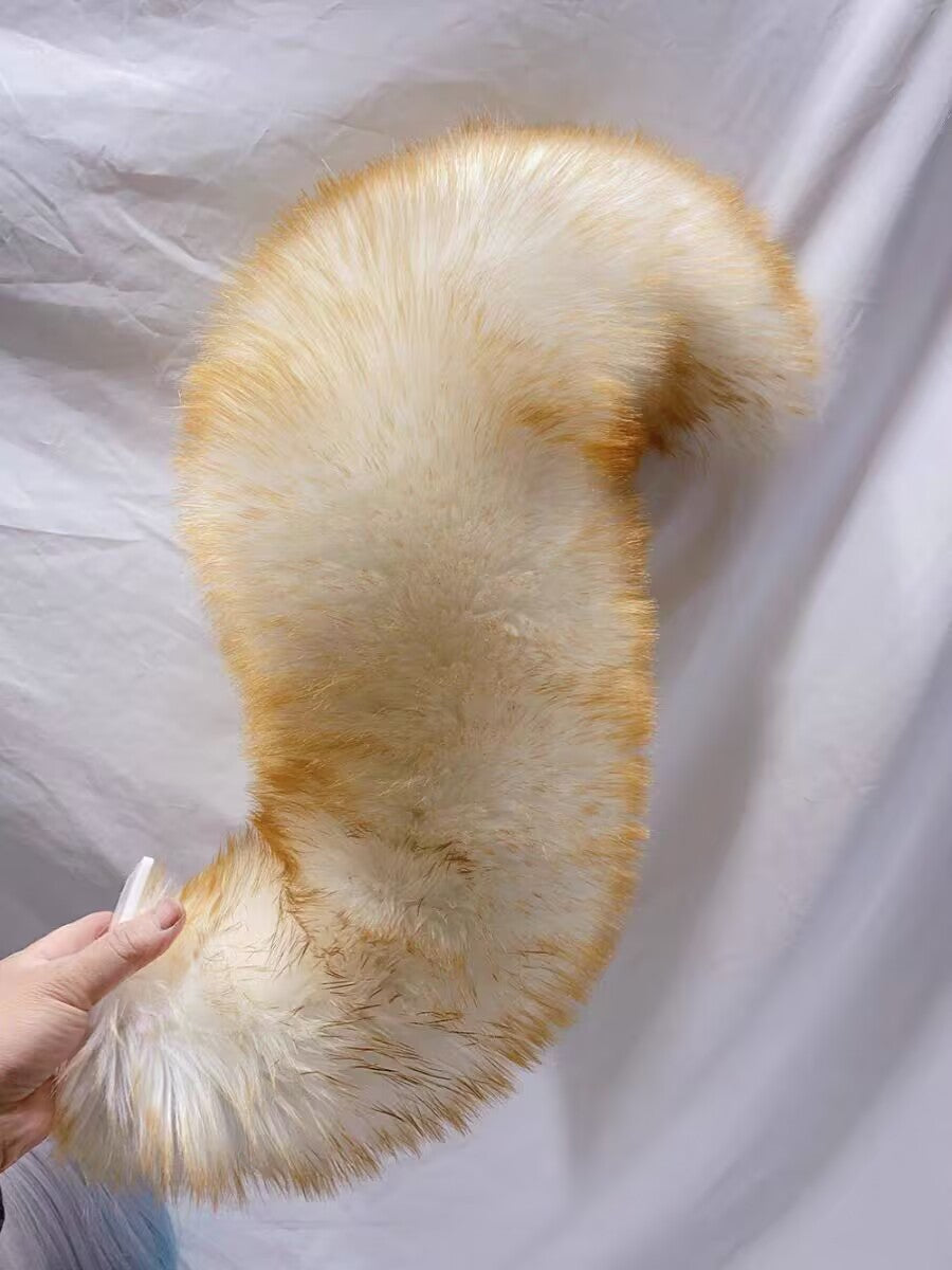 Furry Fleece tail Handcrafted  Electric Moving Tail fursuit customizable